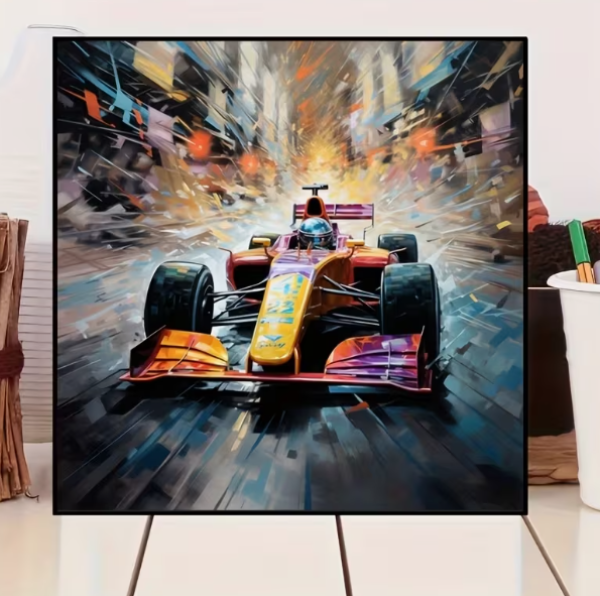 Diamond Painting Formel-1 Rennszene